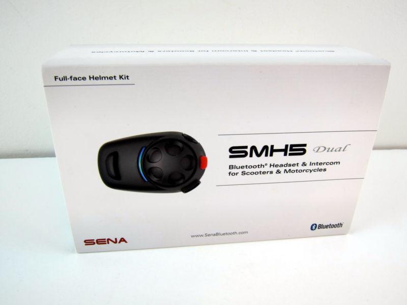 Sena smh5d-02 dual bluetooth headset/intercom full-face motorcycle helmet kit