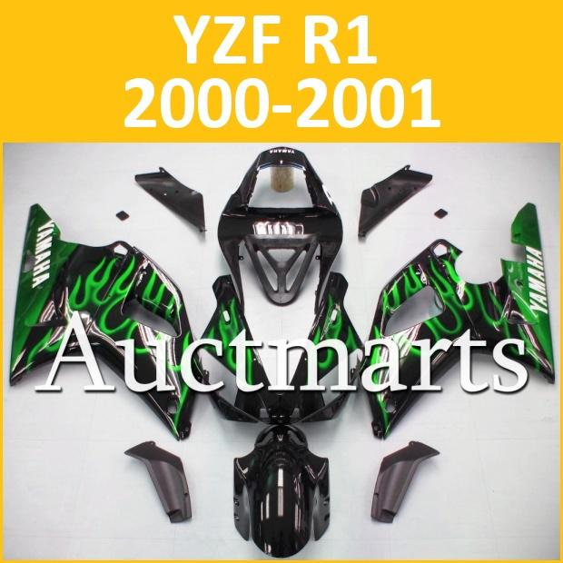 Fit yamaha yzf r1 00 01 yzfr1 2000 2001 1000 fairing kit bodywork c12 b02