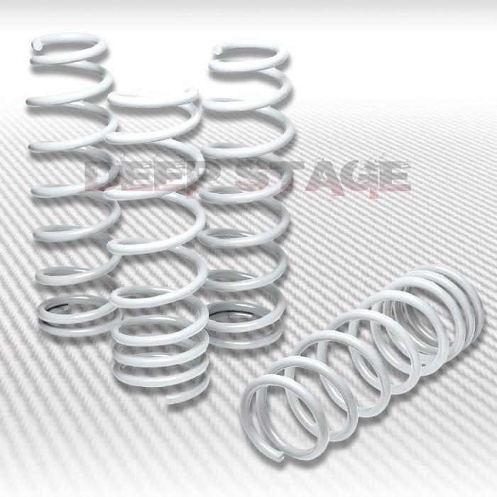 1.75" drop sport suspension lowering spring jdm 88-91 civic crx ed ee ef white