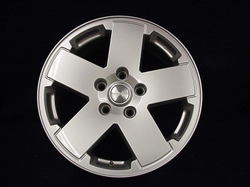 Jeep wrangler 07-12 18" 5 spoke silver alloy / aluminum wheels - set of 4