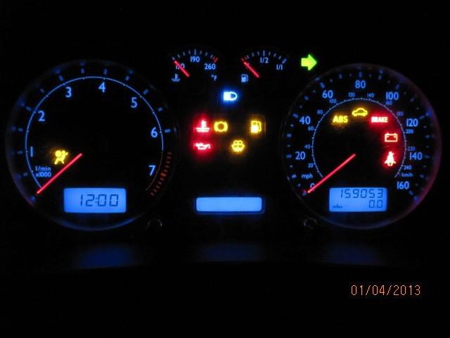 Instrument gauge cluster speedometer 04-05 vw jetta mk4-1j5 920 906k 159k tested