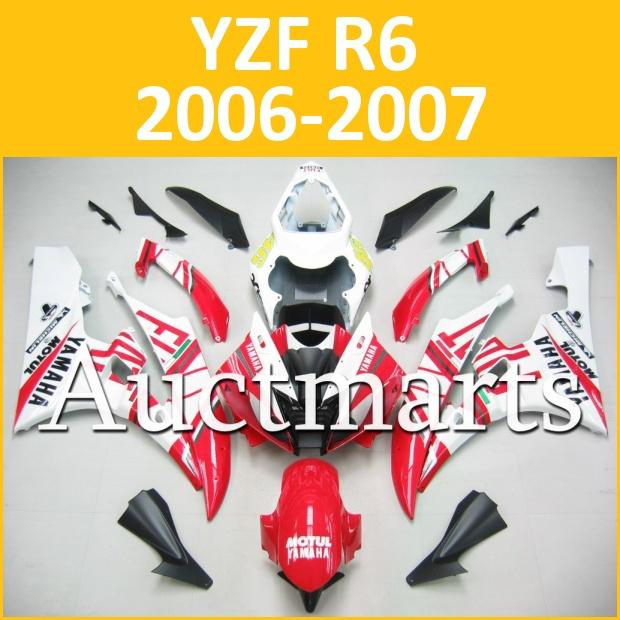 Fit yamaha yzf r6 06 07 yzfr6 2006 2007 600 fairing kit abs bodywork d21 b12