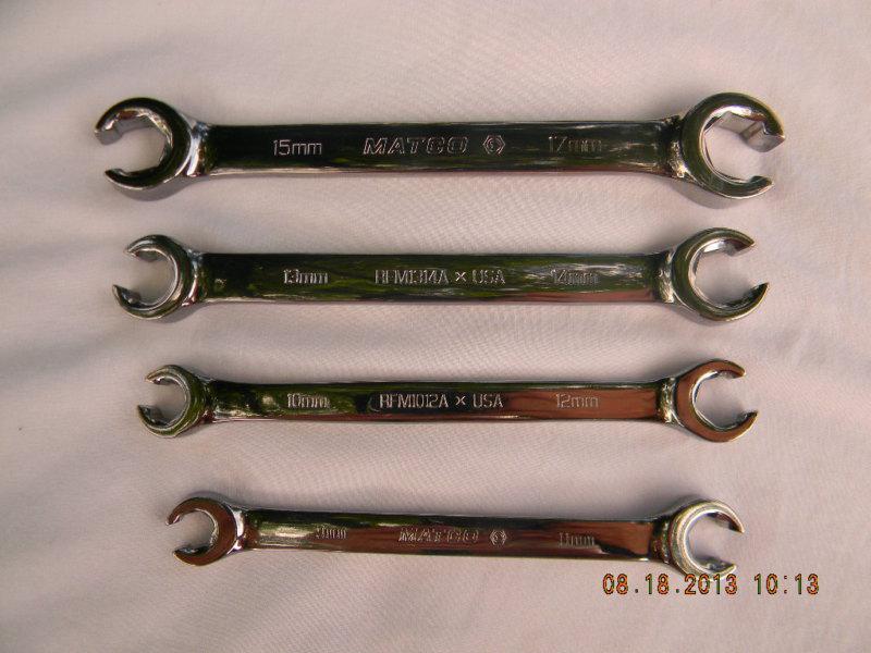 Matco 4 pc.metric flair nut wrench set