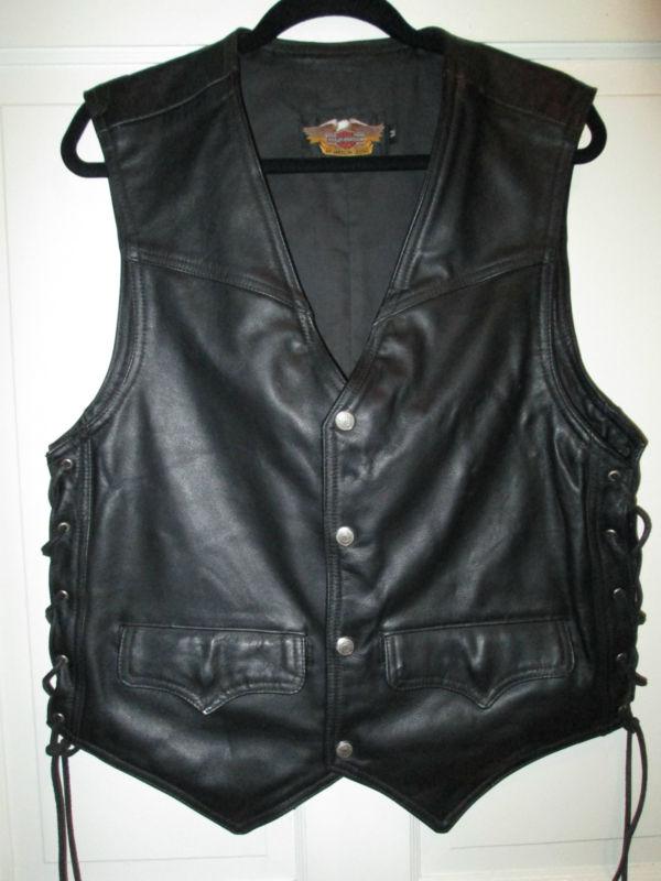 Harley davidson genuine leather  vest