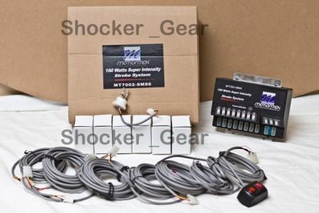 120w 6 bulbs car truck emergency strobe light kit system