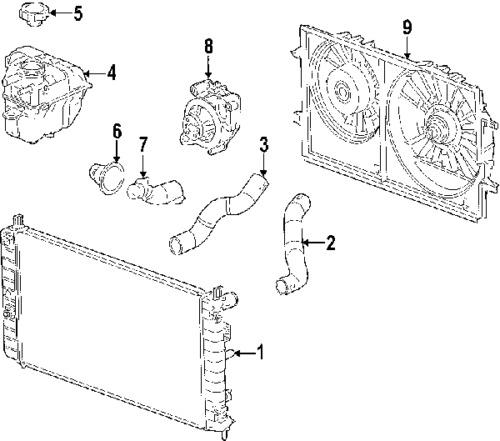 Chevrolet 15873468 genuine oem factory original radiator