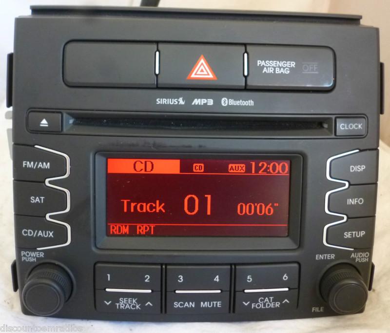  12-13 kia soul radio cd mp3 player sirus bluetooth 96170-2k110wk *