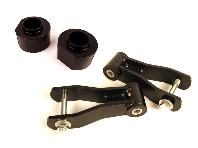 Jeep cherokee xj 2" budget boost lift kit poly spacers and rear shackle kit