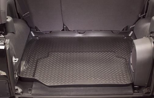 Husky classic style cargo floor mat liner jeep wrangler 2011-13 black 20541