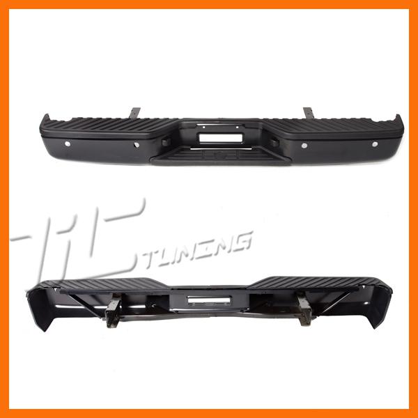 07-12 titan le/sl rear pad step bumper sensor hole reinf primed black wo big tow