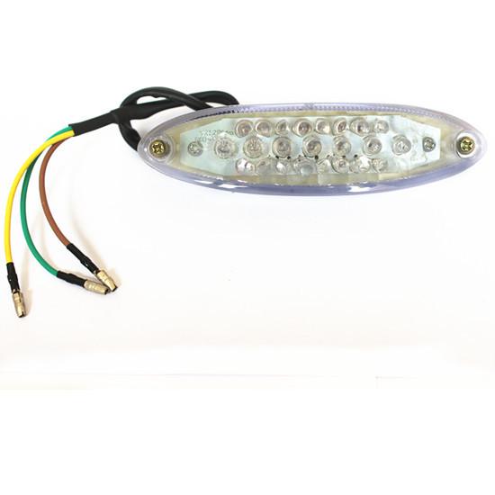 Clear 28 led tail brake stop license plate light atv custom dirt bike quads 