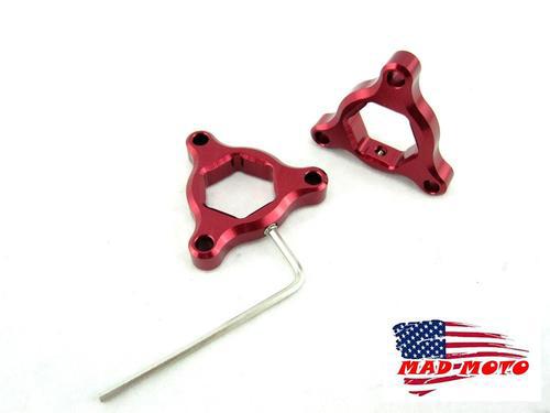 Mad moto 17mm red preload adjuster a honda ducati bmw kawasaki suzuki yamaha