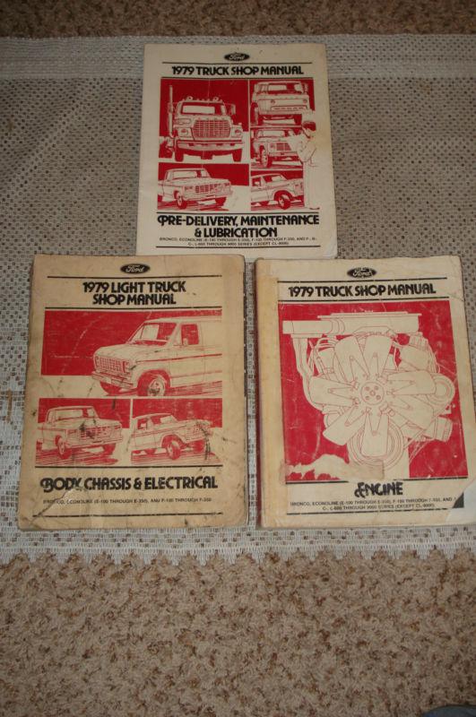 1979 ford truck shop manual set service books bronco and more originals