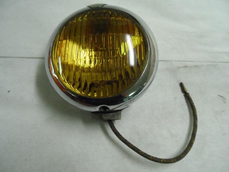 1949 1950 1951 1952 1953 1954 ford script unity fog light amber 6 volt fog lamp