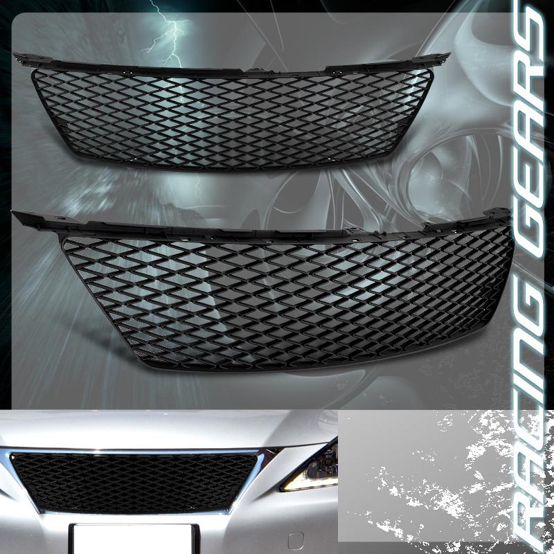 2001-2005 lexus is300 front black abs plastic vertical front hood bumper grille