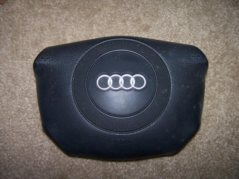 98-01 audi a6 steering wheel airbag black srs