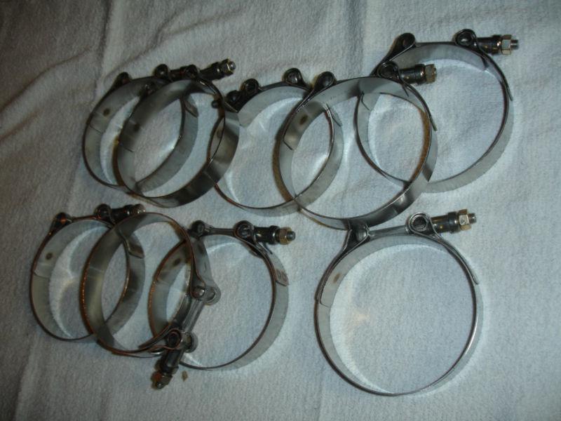 Lot of 9 brand new r.g. ray 4 1/2" t bolt clamps 