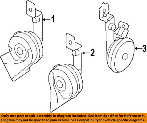 Kia oem 966214d000 horn-high note horn