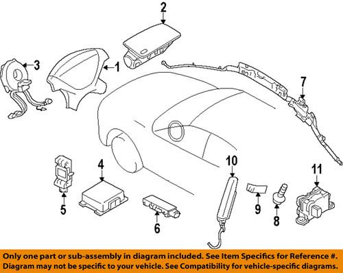 Mitsubishi oem 8651a015 air bag-side impact sens