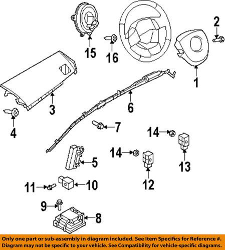 Mazda oem bp4k57k1xb air bag-front impact sensor