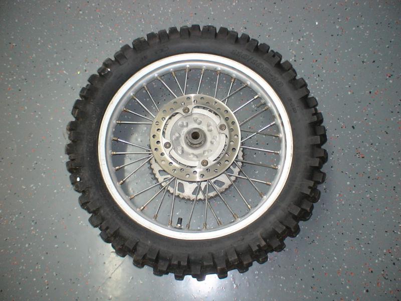 Honda cr125 cr 125 cr125r 1993 1994 1995 1996 rear back wheel rim rotor hub 18''