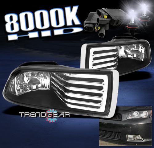 04-10 scion tc bumper chrome fog light w/8000k hid+harness+switch 05 06 07 08 09