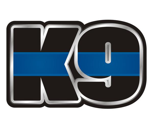 Police k9 decal 5"x3.2" k-9 officer dog unit thin blue line vinyl sticker k2 zu1