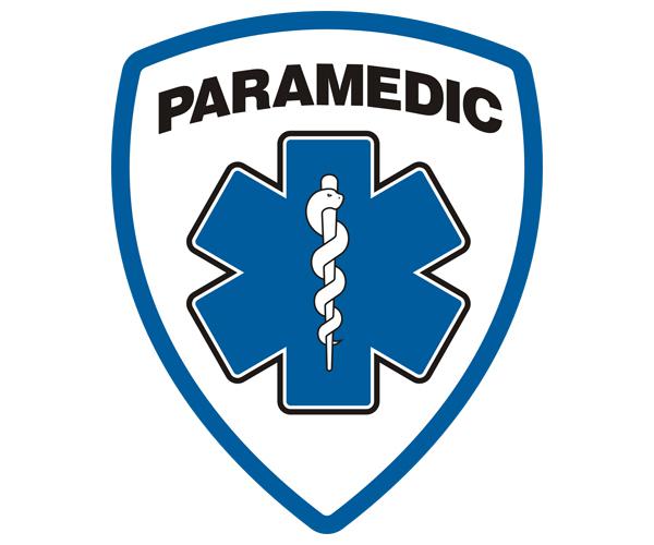 Paramedic decal 5"x4.1" emt blue medic star of life firefighter sticker zu1