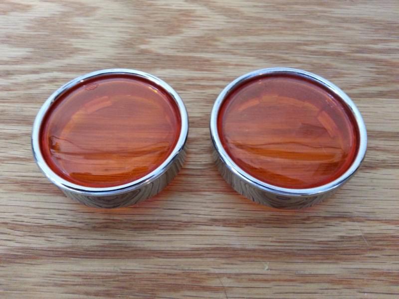 Harley davidson amber bullet lens covers