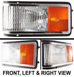 Clear and amber lens new park light left hand de ville lh driver side 5975053