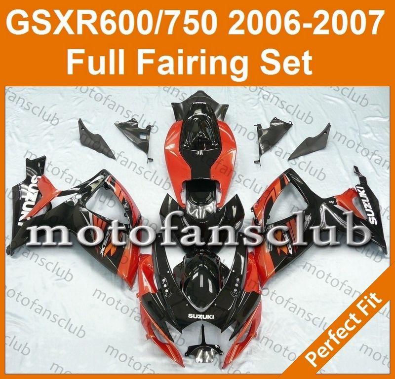 Fit suzuki gsxr 750 gsxr 600 06 07 gsx-r 2006 2007 fairing bodywork k6 #18 b