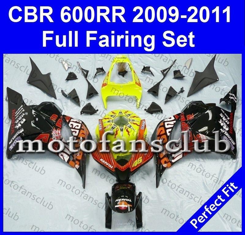 Fit honda cbr600rr 09 10 11 cbr 600 rr 2009 2010 2011 fairing kit #06 b