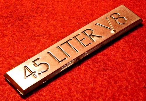 Cadillac sedan deville 1988 4.5 liter v8 silver emblem trim used oem