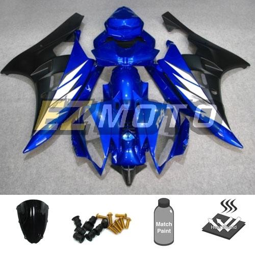 Bodywork fairing pack with windscreen & bolts for yamaha yzf 600 r6 2006 2007 ag