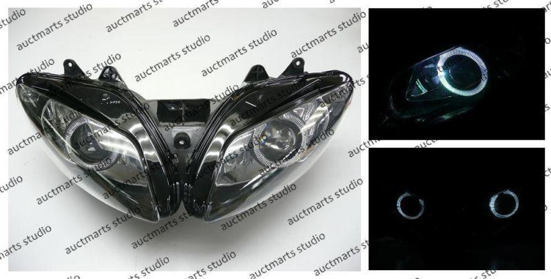 Yamaha yzf r1 2002-2003 halo angel eye projector bi-xenon headlamp white d