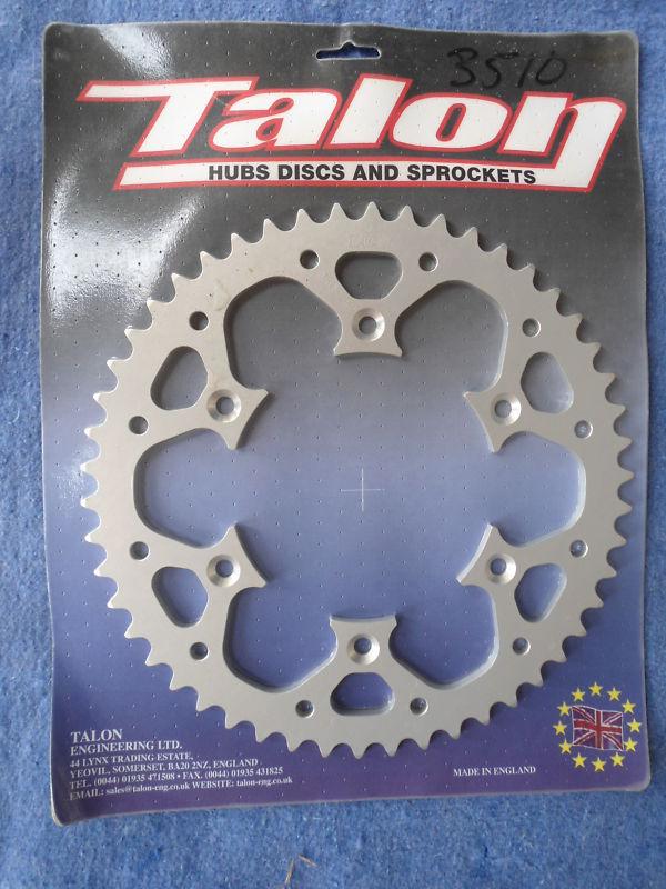 Talon rear sprocket fits ktm 125 - 620    husaberg 350 / 500 / 600  silver 50t