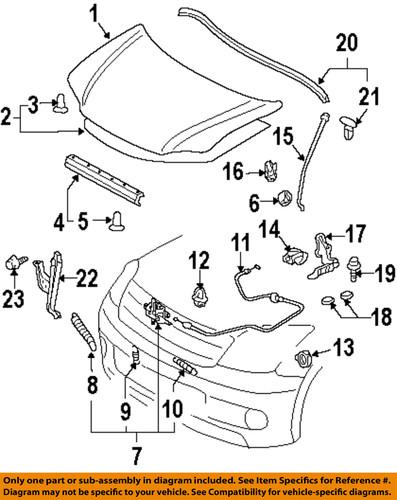 Scion oem 5363021010 hood release cable-release cable