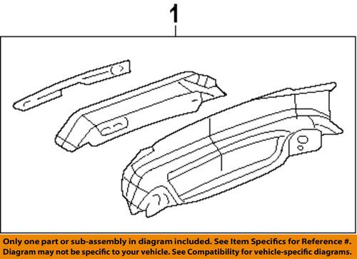 Chrysler oem 4389584af rear body-panel below lid