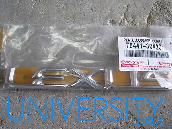 New oem original equipment 2002-2010 lexus sc430 rear trunk emblem "lexus"