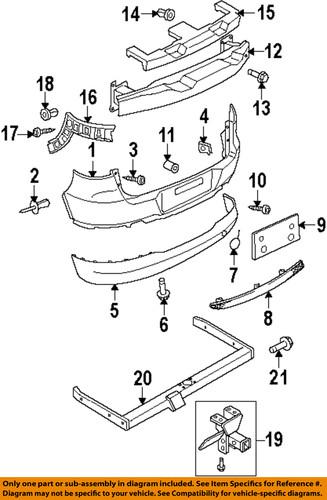 Volkswagen oem 5n08078479b9 rear bumper-license bracket