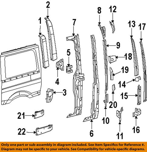 Dodge oem 68008533aa rear body-lower extension