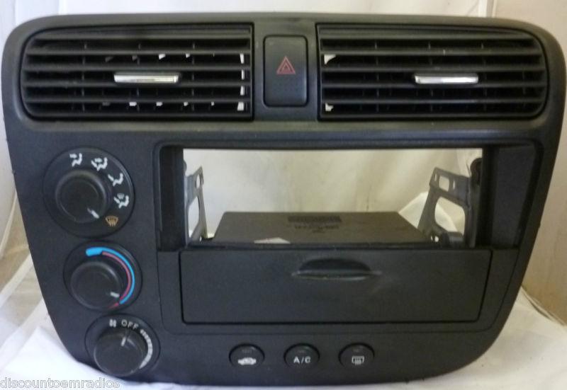 01-04 honda civic ac / heater climate control bezel *