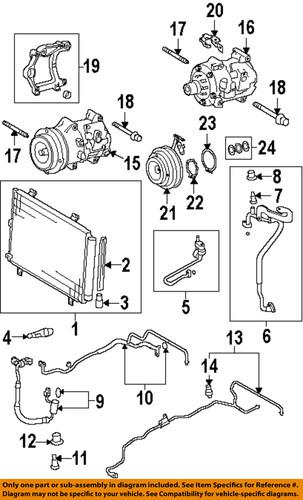 Toyota oem 887040e070 a/c hose/a/c refrigerant suction hose