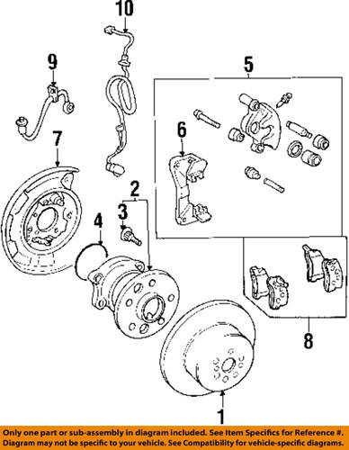 Toyota oem 4773006060 rear brake caliper/disc brake caliper