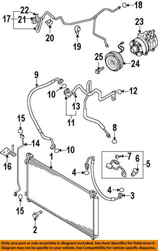 Mazda oem tk2161480 a/c condenser