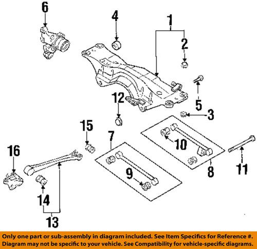 Subaru oem 20250fc000 suspension control arm/control arm