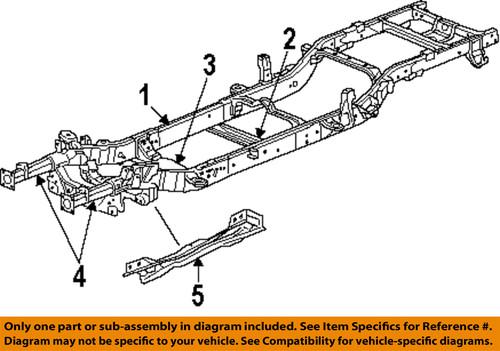 Mopar oem 5174065ac frame-rail end