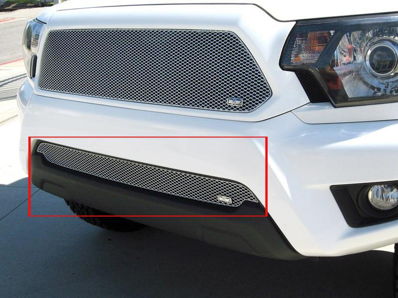 2012-2013 toyota tacoma & x-runner grillcraft silver bumper grille mx grill