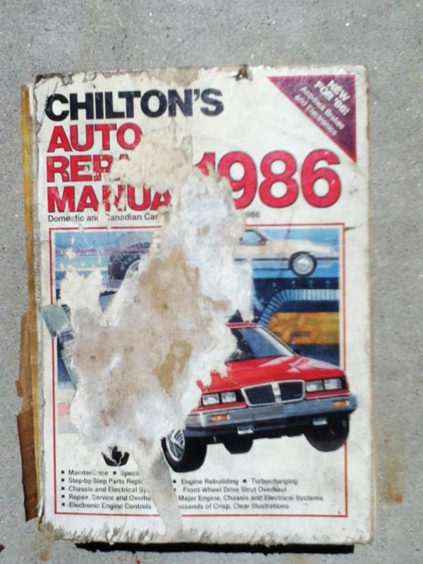 Chilton's manual all makes chevy ford 1986 1979 1980 1981 1982 1983 1984 1985 