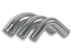 90 degree 2.5" aluminum mandrel bend polished 2.50 inch